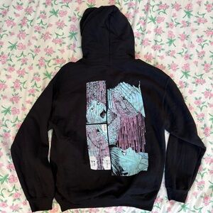 brand new never worn black junji itto glyceride graphic hooded sweatshirt